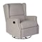 Flash Furniture Omma Swivel Glider Rocker Recliner Chair, Manual 360 Degree Swivel Wingback Recliner, Light Gray CY-RAC-537-LTGRY-GG - alternate 10